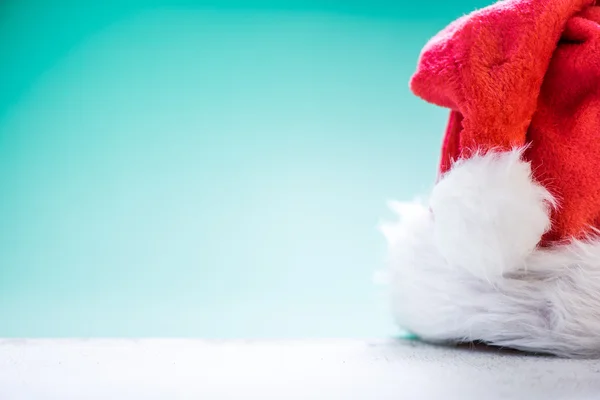 Chapéu vermelho santa com espaço de cópia — Fotografia de Stock