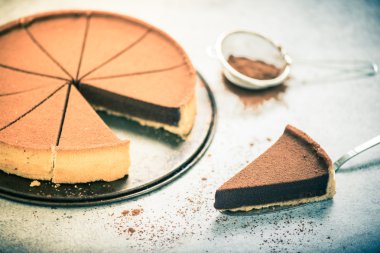 Çikolatalı kek vintage tonned etkisi