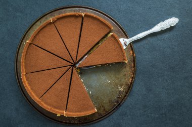 mükemmel dilimlenmiş koyu çikolata haksız fiil