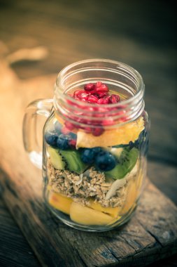 meyve granola vintage tonned etkisi sona