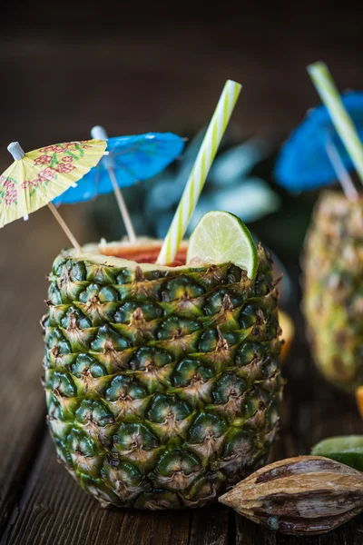 creative concept for tropical party drinks