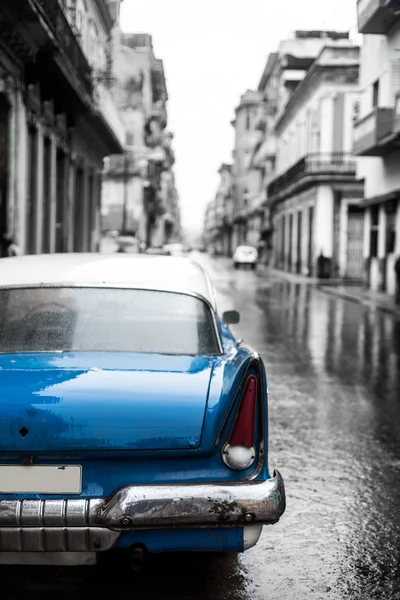 Urban Scene Street Havana Cuba Black White Effect — Stock Photo, Image