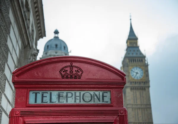 Cabine telefónica em Londres — Fotografia de Stock