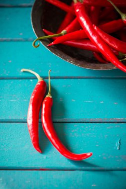 Masada kırmızı canlı kırmızı biber