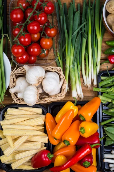 Produtos hortícolas frescos agrícolas — Fotografia de Stock