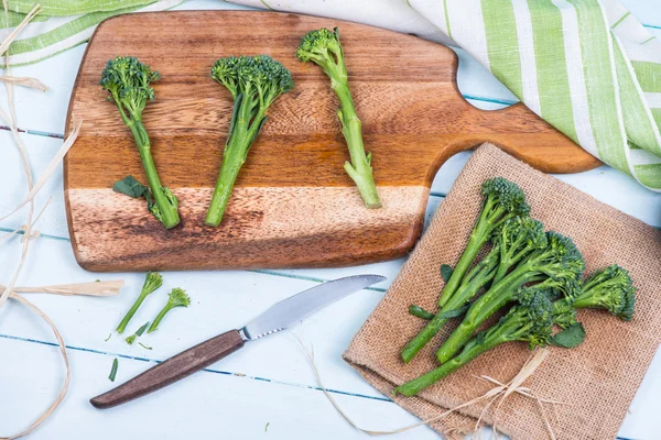 Farm fresh broccolini — Stock Photo, Image