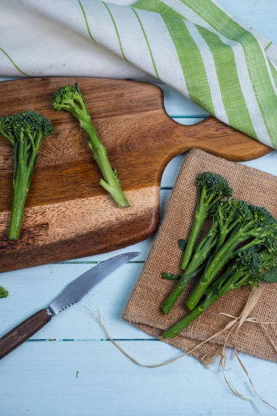 Farm fresh broccolini — Stock Photo, Image