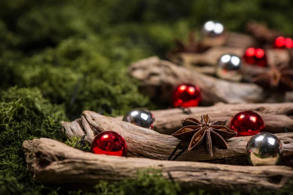 Anýzu star v Vánoční dekorace — Stock fotografie