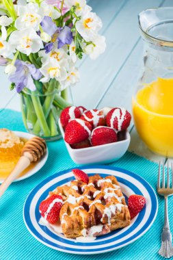  Bahar kahvaltı taze çiçekler canlı co ile Tablo görünümü