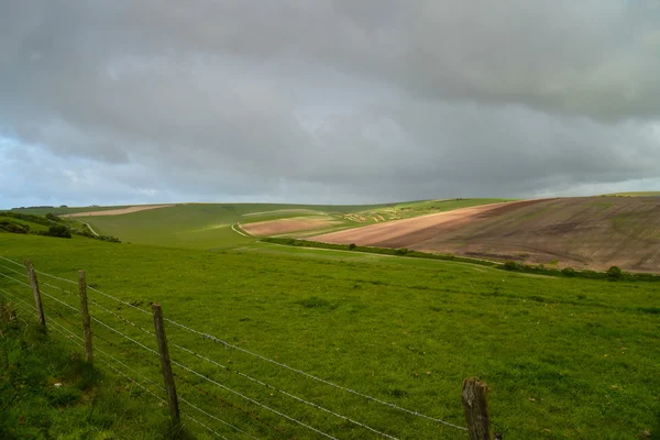 Panorama sulle colline in campagna — Foto Stock