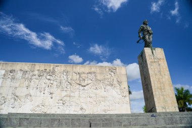 Santa Clara, Cuba - 14 Aralık 2014 Che Guevara'nın Türbesi 