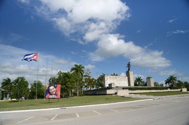 Santa Clara, Cuba - 14 Aralık 2014 Che Guevara'nın Türbesi 