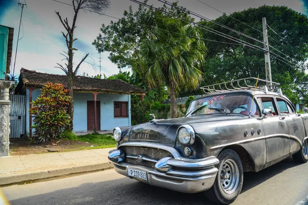 Havana Cuba December 2014 Classic American Car Drive Street Havana — Stock Photo, Image