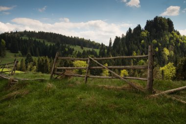 Manzaralı güzel tepeler ve dağlar 