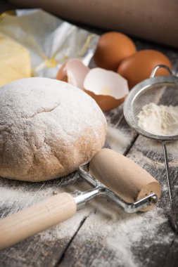 Ev pişirme için taze hamur