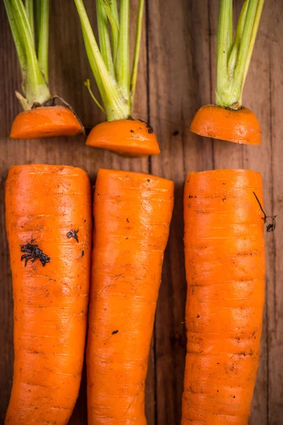 Food background, farm fresh carrots — Stockfoto