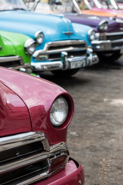 Classic american car on street of Havana in Cuba