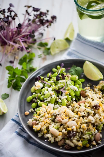 Ensalada vegetariana de pescado integral — Foto de Stock