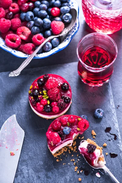 Berry meyve kış cheesecake