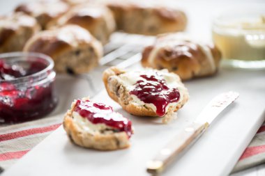 Traditional english scones clipart