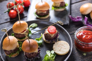 pub gıda, mini sığır eti Burger