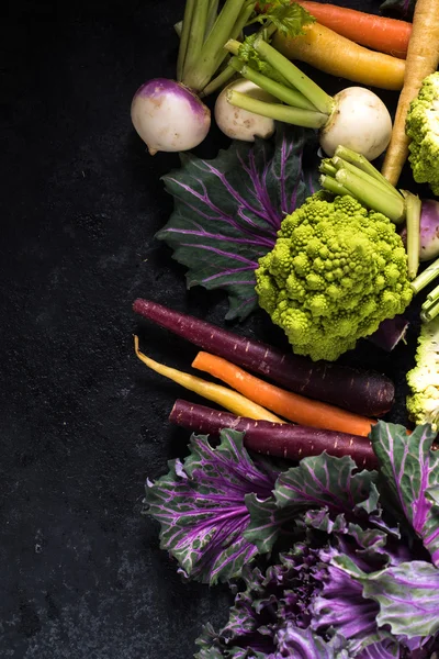 Rynku świeżych warzyw granicy tła — Zdjęcie stockowe