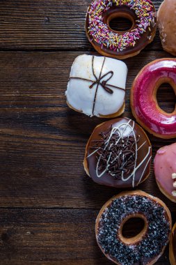 Vbrant ve tatlı çörek ahşap tablo