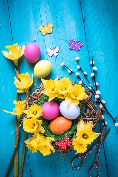 Paskalya ve bahar dekorasyon — Stok fotoğraf