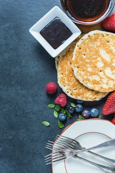 Fondo de panqueques tradicionales — Foto de Stock