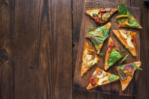 Healthy lunch, roasted vegetables sandwich — Stock Photo, Image