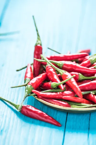 Quente e tempero vermelho pepers chili — Fotografia de Stock