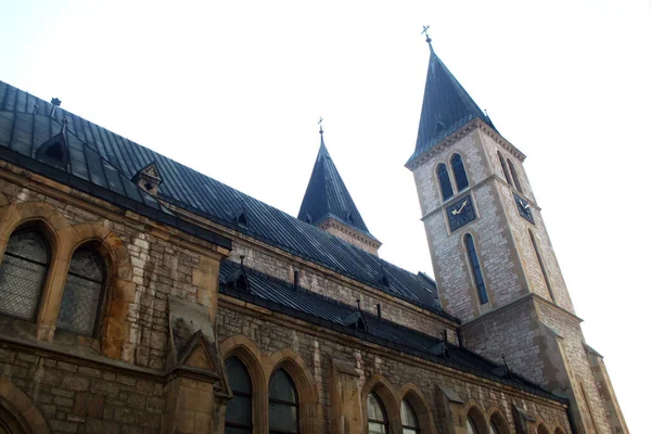 Sacred Heart Cathedral Sarajevo — Stock Photo, Image