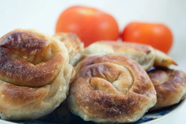 Rolled traditional pie — Stock Photo, Image