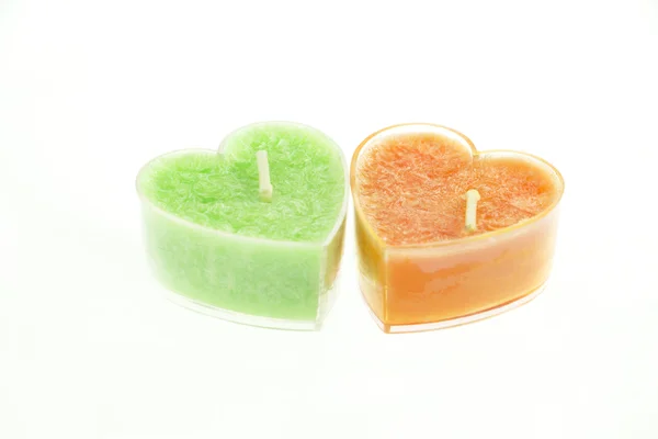 Heart candle — Stock Photo, Image