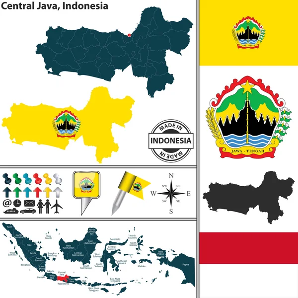 28 Central java map vector Vector Images, Central java map vector ...