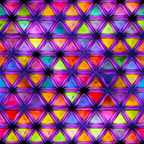 Seamless texture of abstract bright shiny colorful geometric shapes — Stock Photo, Image