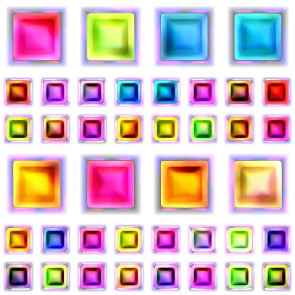 Seamless texture of abstract bright shiny colorful geometric shapes — Stock Photo, Image