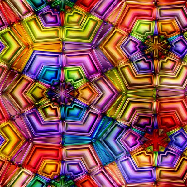 Безшовна текстура абстрактний блискучий барвистий фон 3D ілюстрація Стокова Картинка