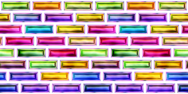 Seamless texture  abstract shiny colorful background 3D illustration — Stock Photo, Image
