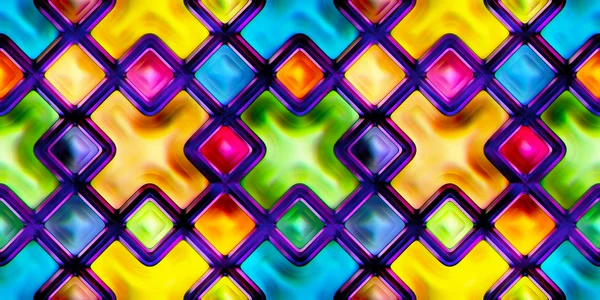 Naadloze textuur abstracte glanzende kleurrijke achtergrond 3d illustratie — Stockfoto