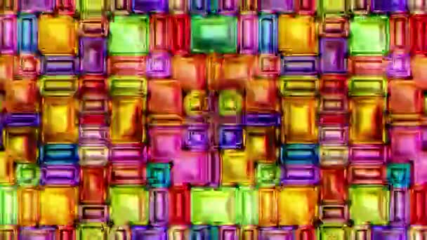 视频无缝微光抽象闪亮的彩色背景 3d — 图库视频影像