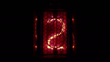 animasyon Nixie Tüp göstergesi ondalık basamak bir dizi döngü.