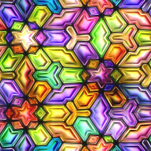 Seamless texture  abstract shiny colorful background 3D illustration — Stock Photo, Image