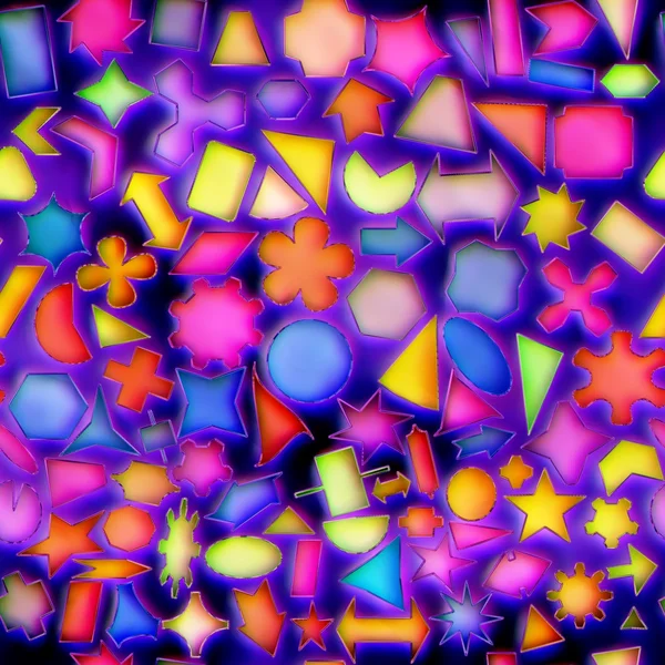 Textura inconsútil abstracto brillante colorido fondo 3D ilustración — Foto de Stock