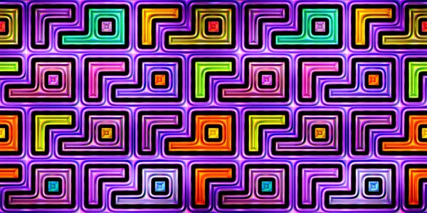 Bezešvá textura abstraktní světlé lesklé barevné 3d ilustrace — Stock fotografie