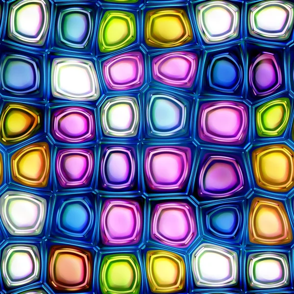 Kleurrijke abstracte naadloze textuur 3d illustratie — Stockfoto