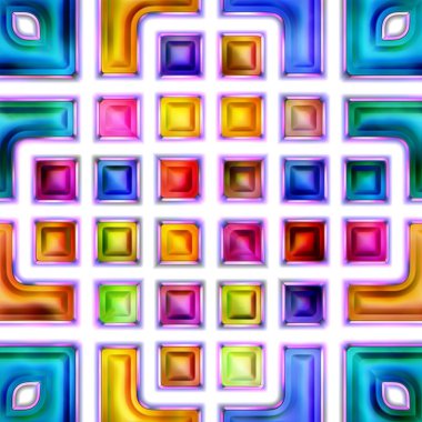 Sorunsuz doku soyut parlak parlak 3d şekil