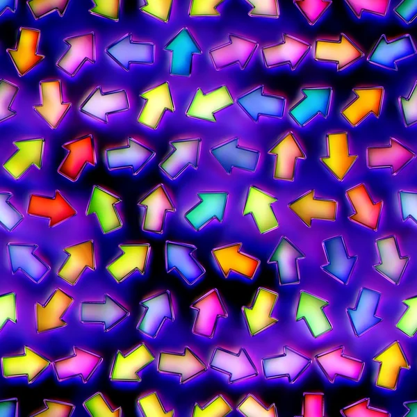 Soyut parlak parlak renkli okların sorunsuz doku