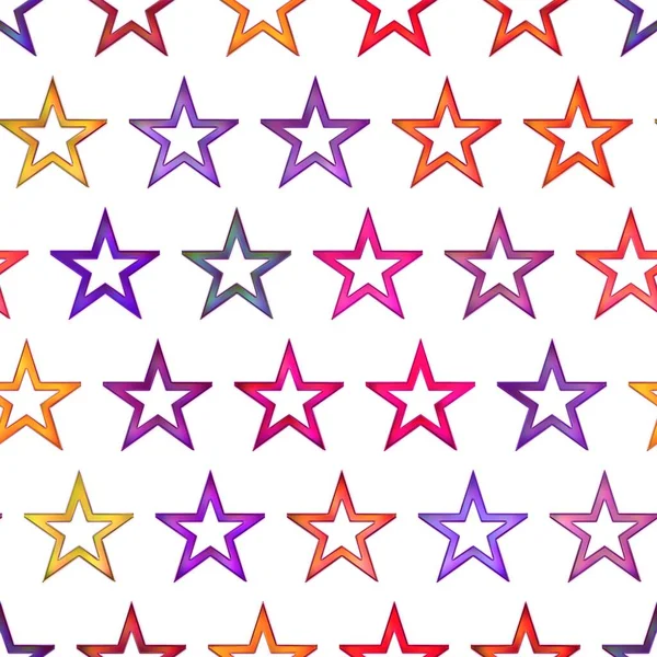 Seamless texture of abstract bright shiny colorful stars — Stock Photo, Image