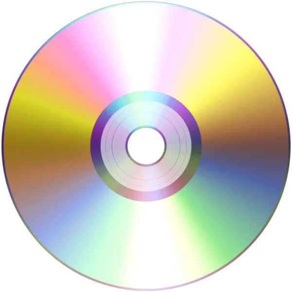 CD isoliert auf Weiß — Stockfoto